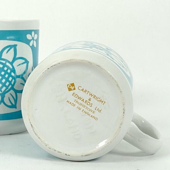 Lot of Three (3) Vintage CARTWRIGHTS & EDWARDS Ironstone Coffee Mugs England - Picture 4 of 4